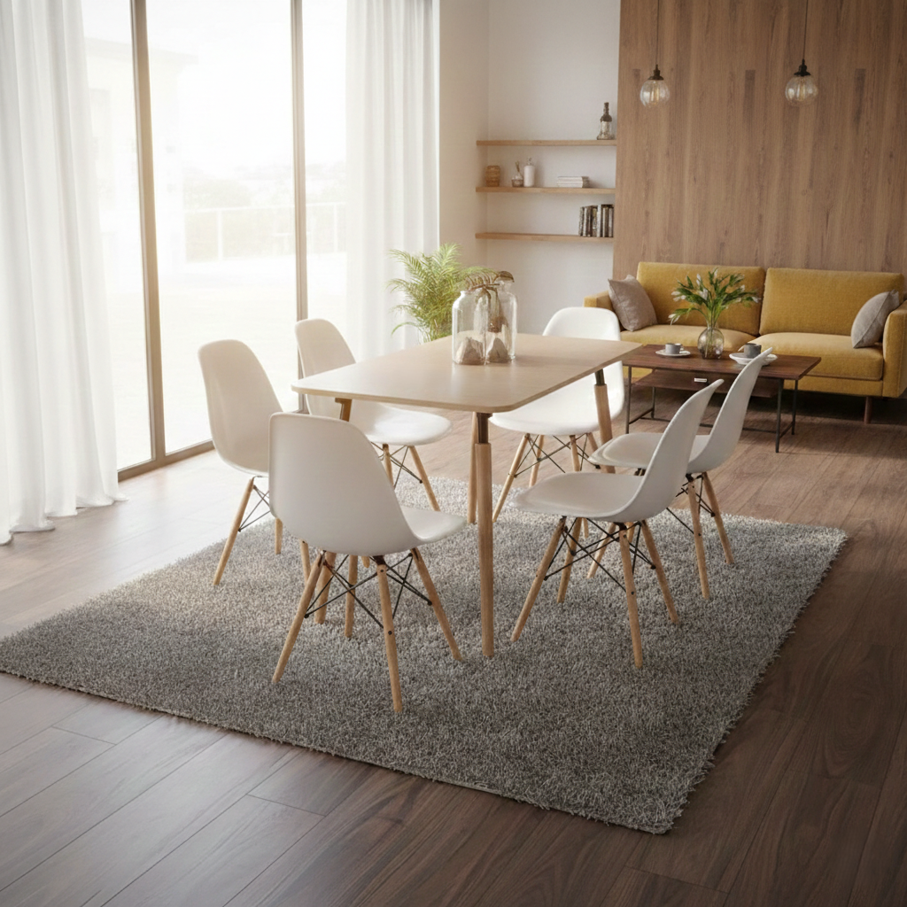 Dining Set ( TABLE AND 6 CHAIRS )